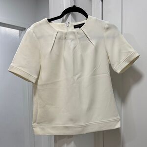 Banana Republic Cream Pleated Blouse